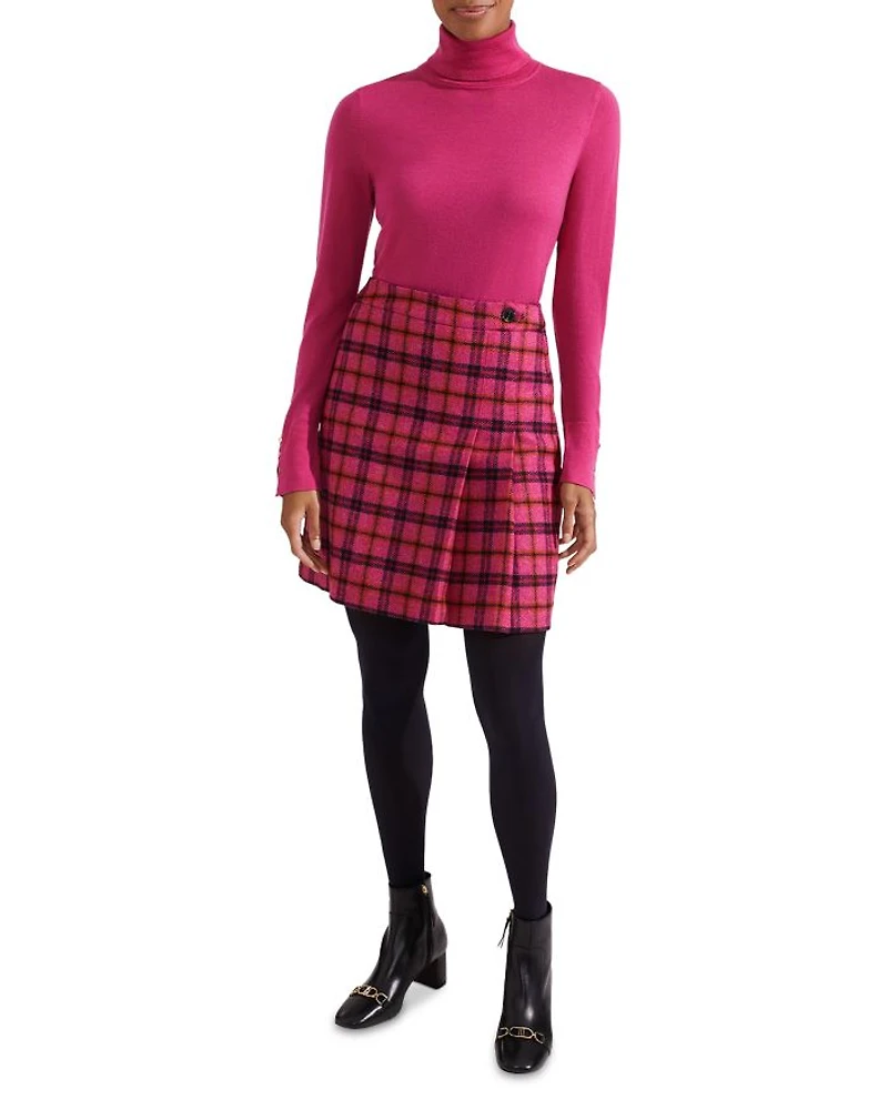 Leah Wool Pleated Skirt