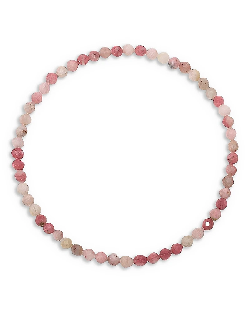 Zoe Lev Rhodocrosite Bead Stretch Bracelet