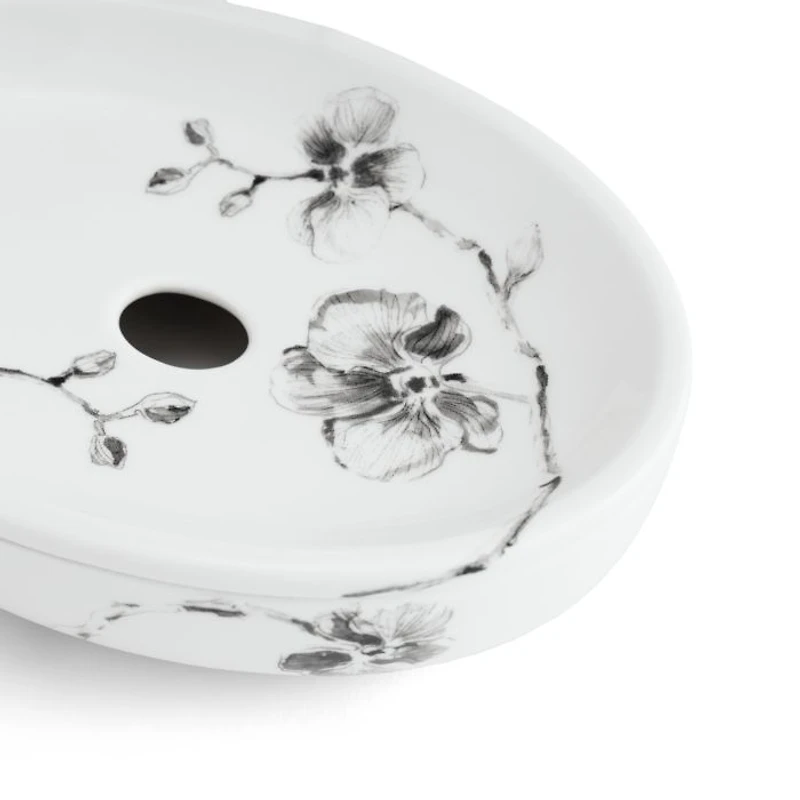Orchid Porcelain Soap Dish
