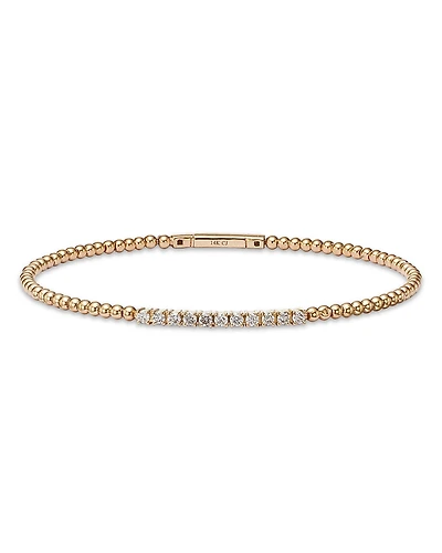 Bloomingdale's Fine Collection Diamond Station Bangle Bracelet