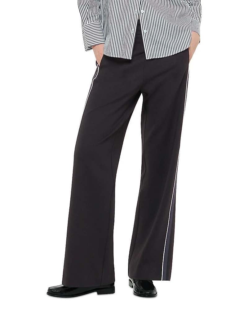 Whistles Edie Striped Straight Leg Pants