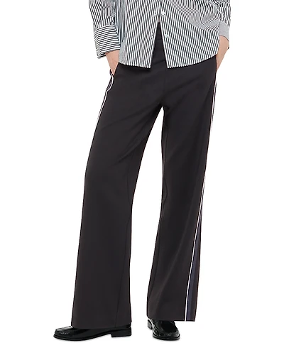 Whistles Edie Striped Straight Leg Pants