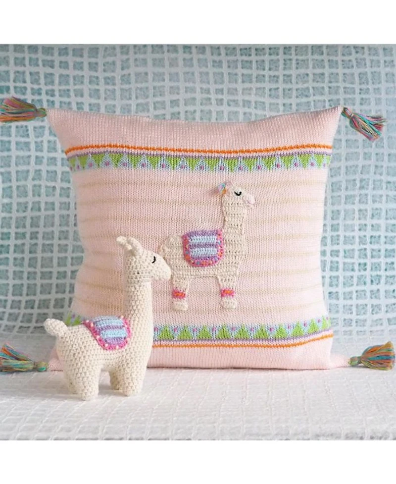 Llama Pillow, 12" x 12"