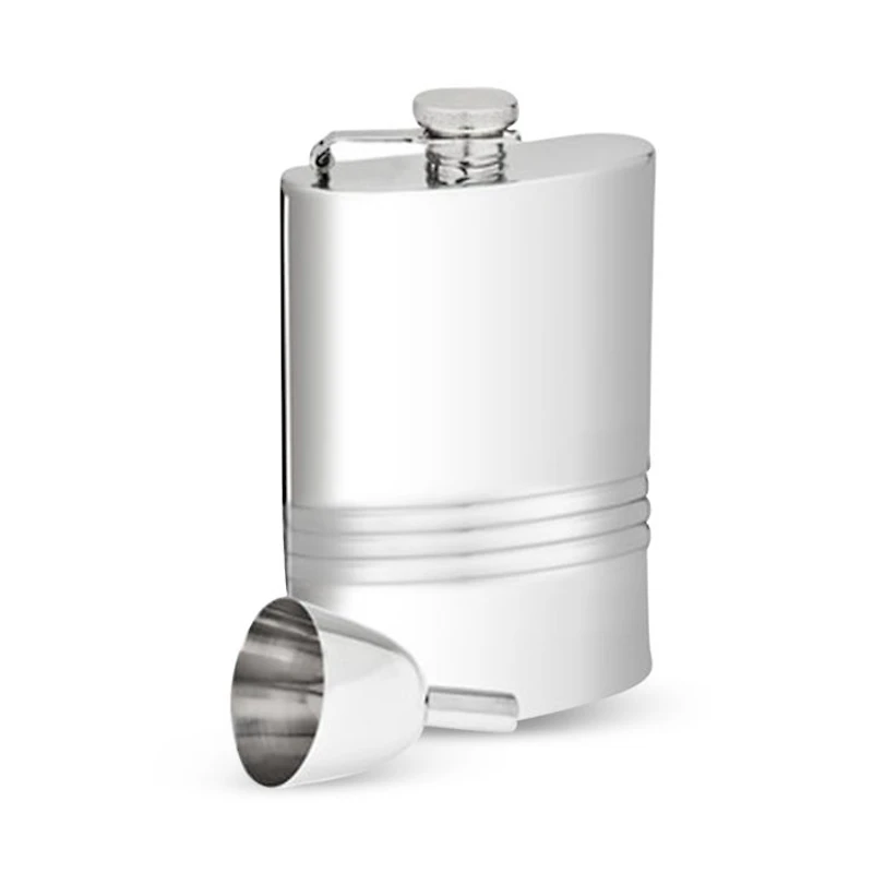 Stainless Steel Flask & Funnel