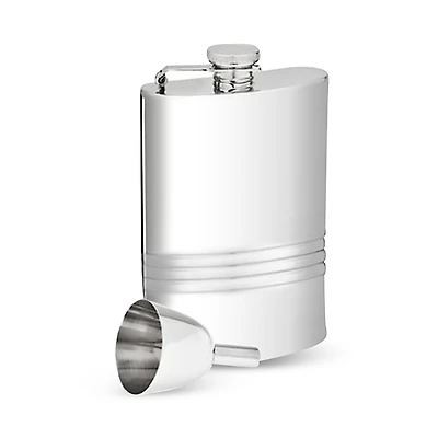 Godinger Stainless Steel Flask & Funnel