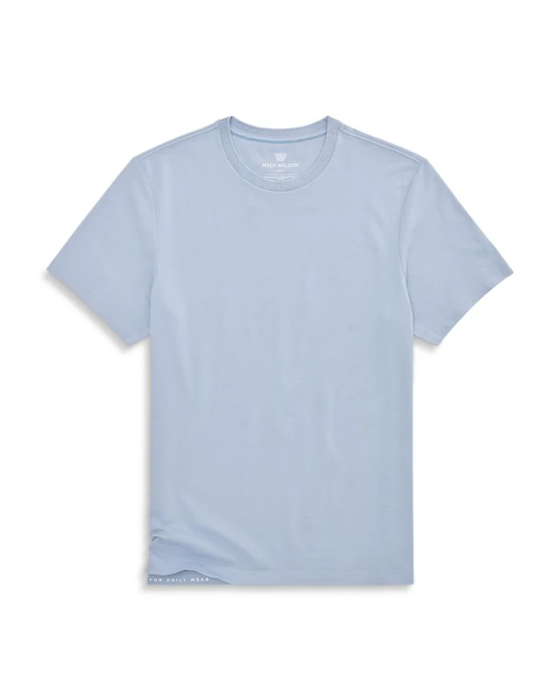 Silver Pique Crewneck Tee