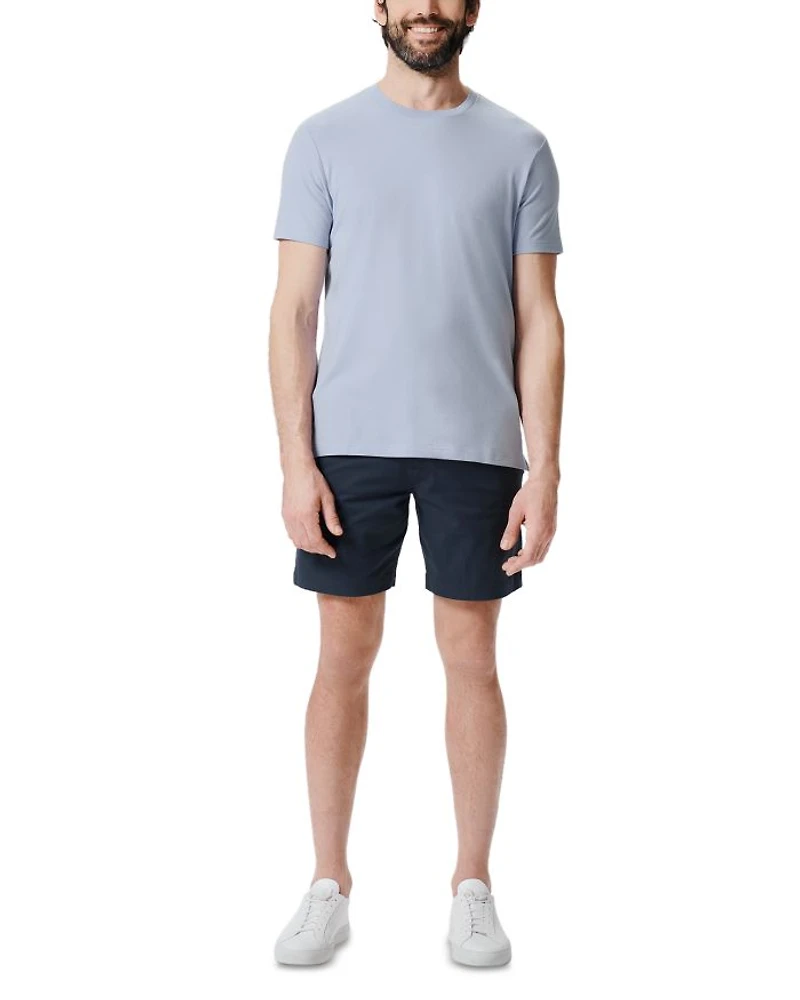 Silver Pique Crewneck Tee