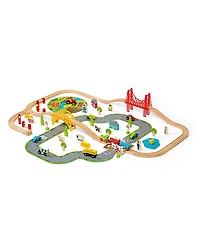 Bigjigs Rail Road & Rail Train Set - Ages 3+