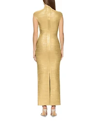 Foiled Cutout Bandage Gown