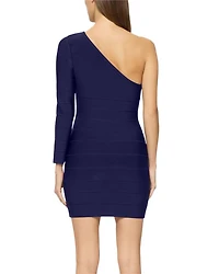 One Shoulder Bandage Mini Dress