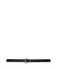 Saint Laurent Cassandre Thin Belt with Square Buckle