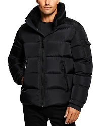 Frontier Quilted Hooded Zip Front Jacket
