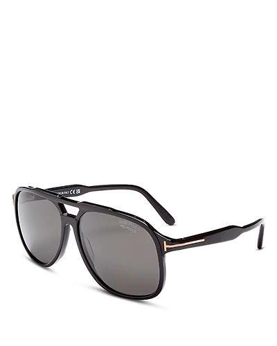 Tom Ford Polarized Aviator Sunglasses, 62mm