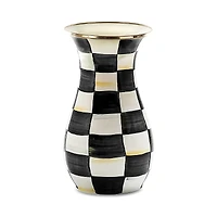Mackenzie-Childs Courtly Check Enamel Vase - Tall