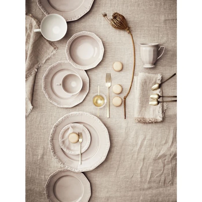 Maria White Salad Dessert Plate