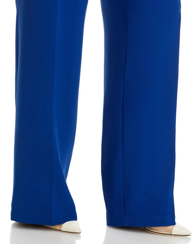 Twill Chiffon Tailored Pants