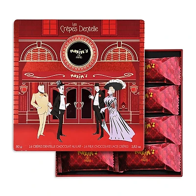 Maxim's De Paris Milk Chocolate Lace Crepes Tin