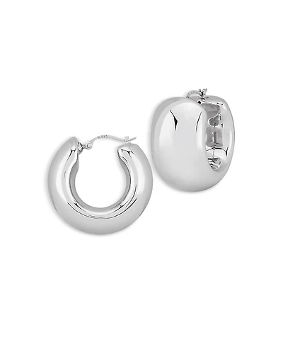 Bloomingdale's Fine Collection Wide Polished Hoop Earrings