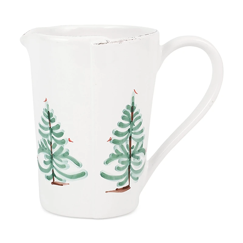 Vietri Lastra Holiday Pitcher
