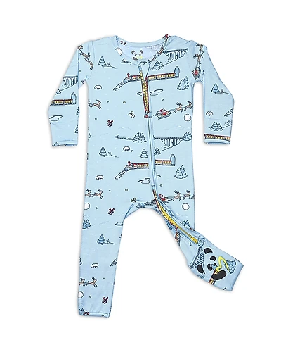 Bellabu Bear Unisex Polar Express Print Convertible Footie - Baby