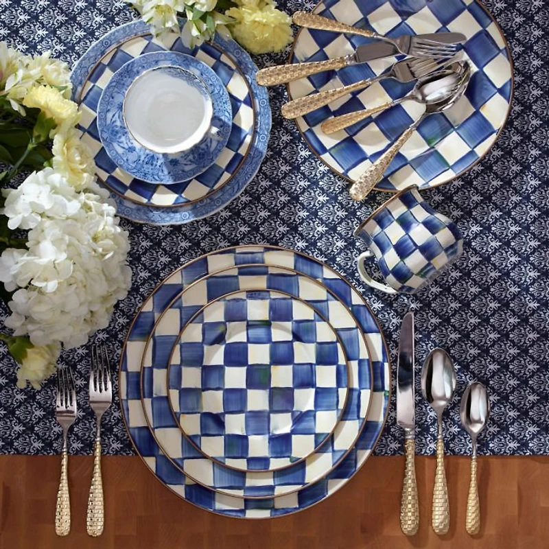 Royal Check Salad Plate