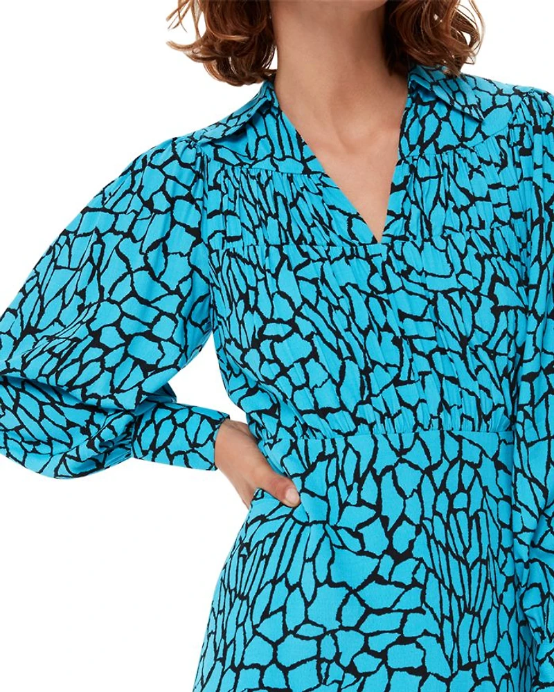 Terazzo Print Midi Dress