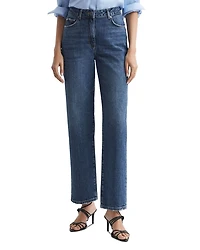 Selin Slim Straight Leg Jeans Mid Blue