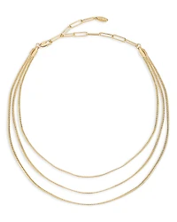 Ettika Triple Flex Snake Chain Necklace