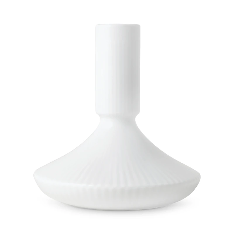 Royal Copenhagen White Fluted 4.8 Candlestick