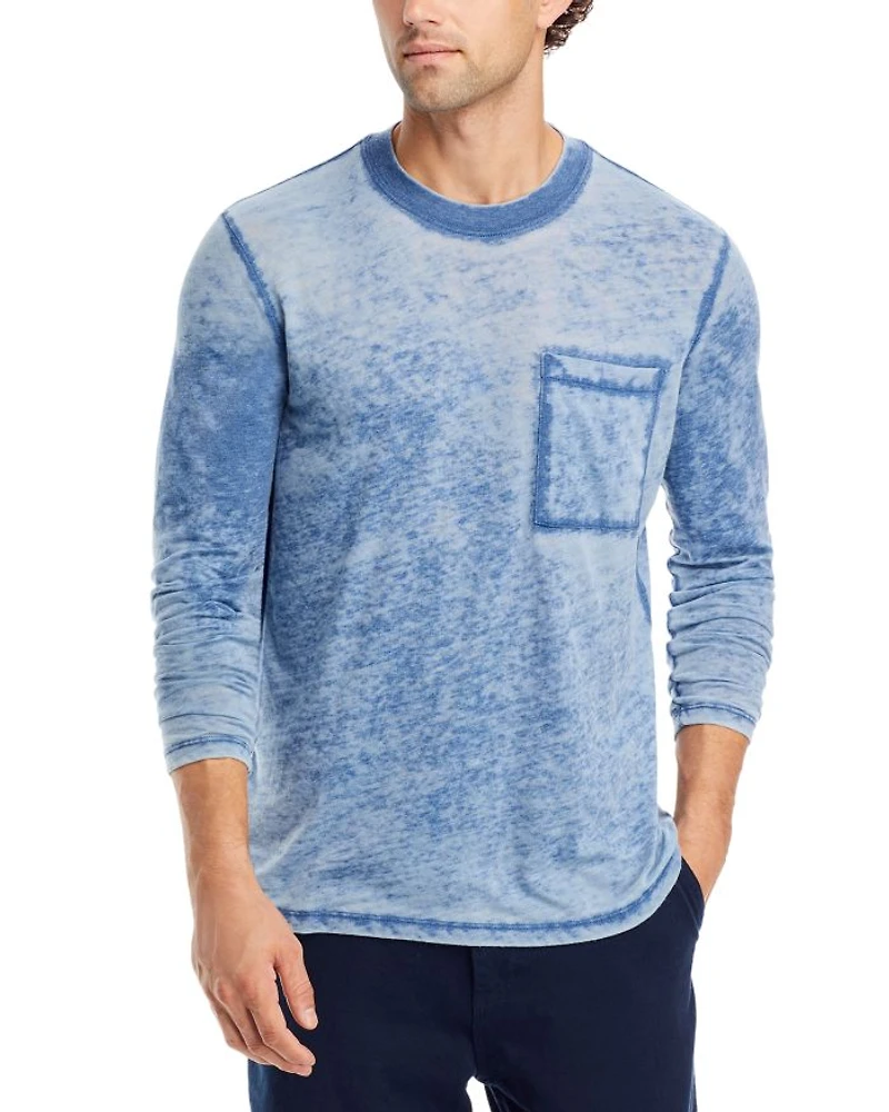 Burnout Long Sleeve Pocket Tee