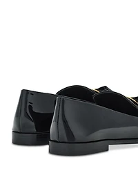 Women's Bow Patent Leather Loafers