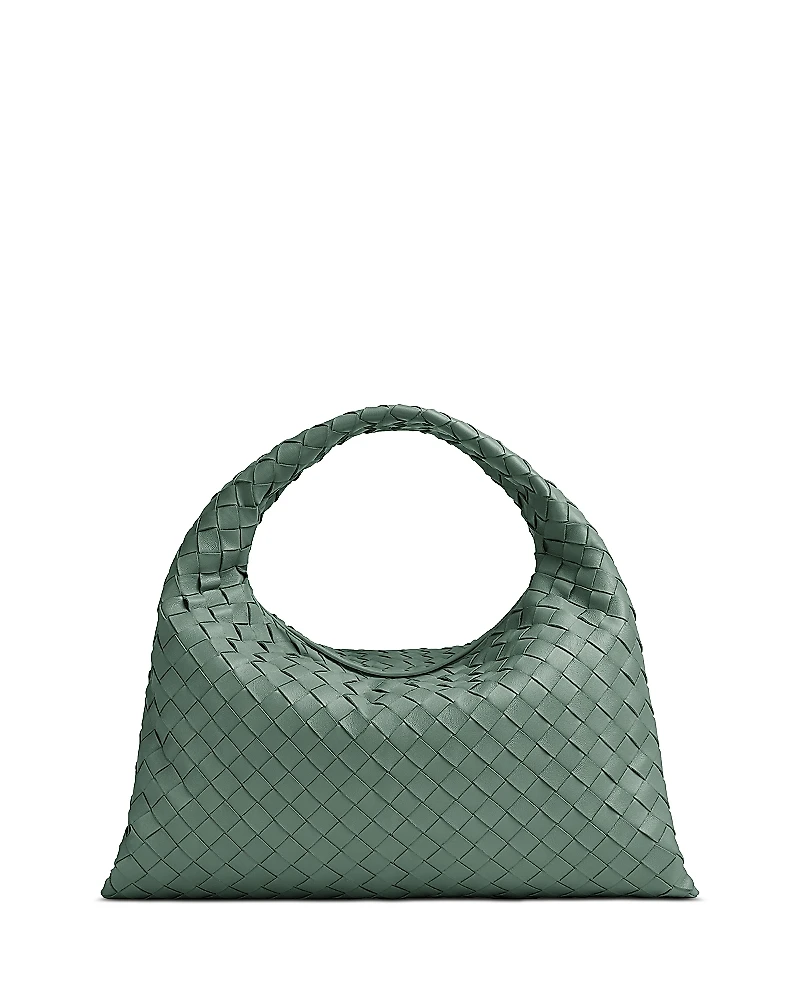 Bottega Veneta Hop Intrecciato Leather Shoulder Bag