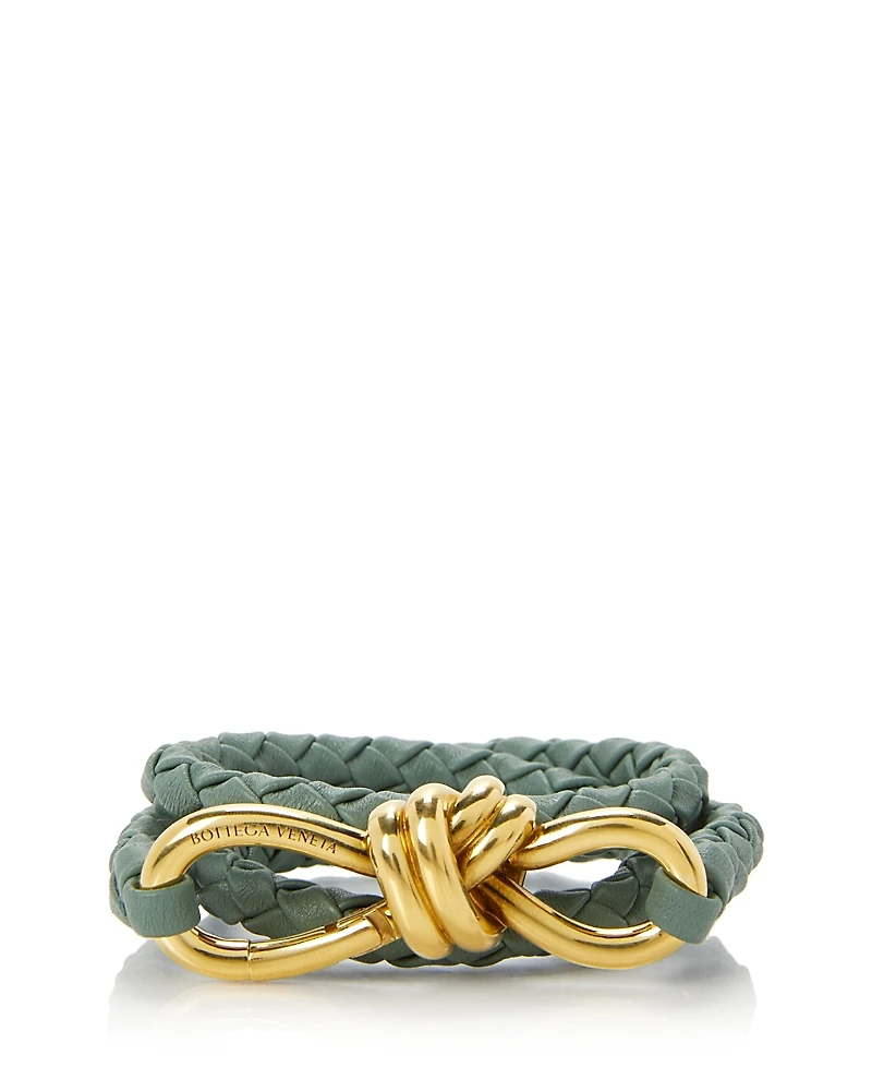 Bottega Veneta Women's Andiamo Intrecciato Leather Belt