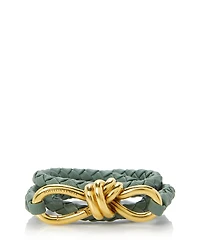 Bottega Veneta Women's Andiamo Intrecciato Leather Belt