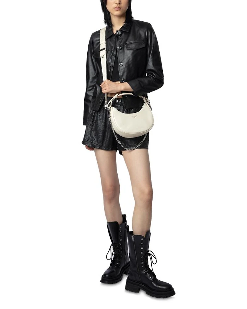 Moonrock Small Grained Leather Handbag
