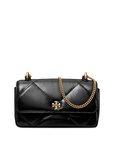 Mini Kira Diamond Quilted Leather Flap Bag