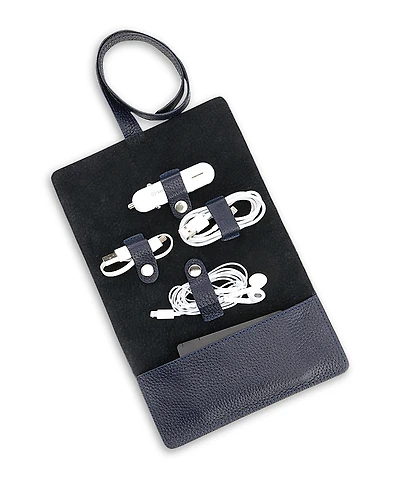 Royce New York Leather Cord Organizer Roll