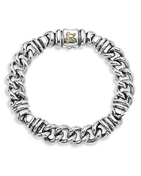 Men's 18K Yellow Gold & Sterling Silver Anthem Twist Curb Chain Link Bracelet - Exclusive