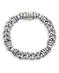 Lagos Men's 18K Yellow Gold & Sterling Silver Anthem Twist Curb Chain Link Bracelet - Exclusive