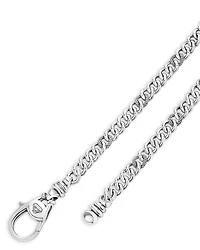 Men's Sterling Silver Anthem Curb Link Chain Necklace/Key Chain - Exclusive