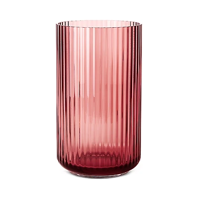 Rosendahl Lyngby Vase, Burgundy Mouth Blown Glass