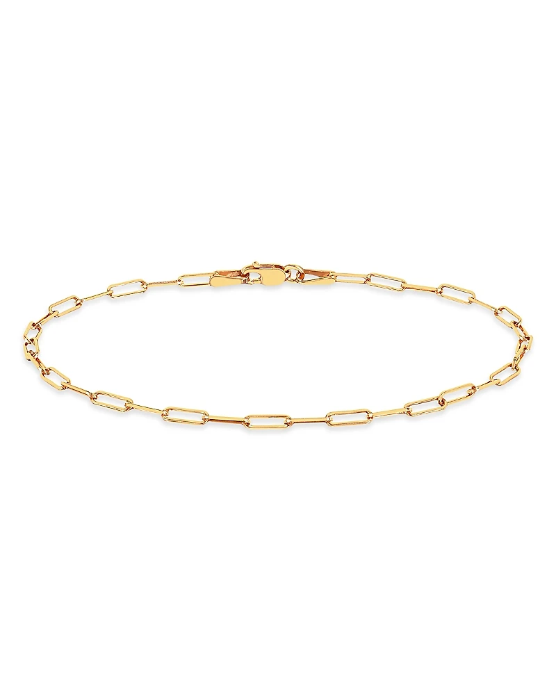 Ef Collection 14K Yellow Gold Lola Open Mini Chain Link Bracelet