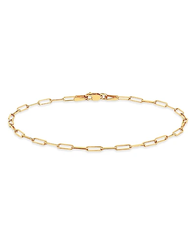 Ef Collection 14K Yellow Gold Lola Open Mini Chain Link Bracelet