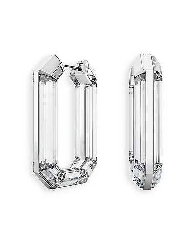 Swarovski Lucent Crystal Hoop Earrings