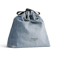 Crush Small Tote Bag Denim