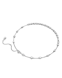Mesmera Mixed Cut Crystal Scatter Necklace in Rhodium Plated, 14.96"-17.72"