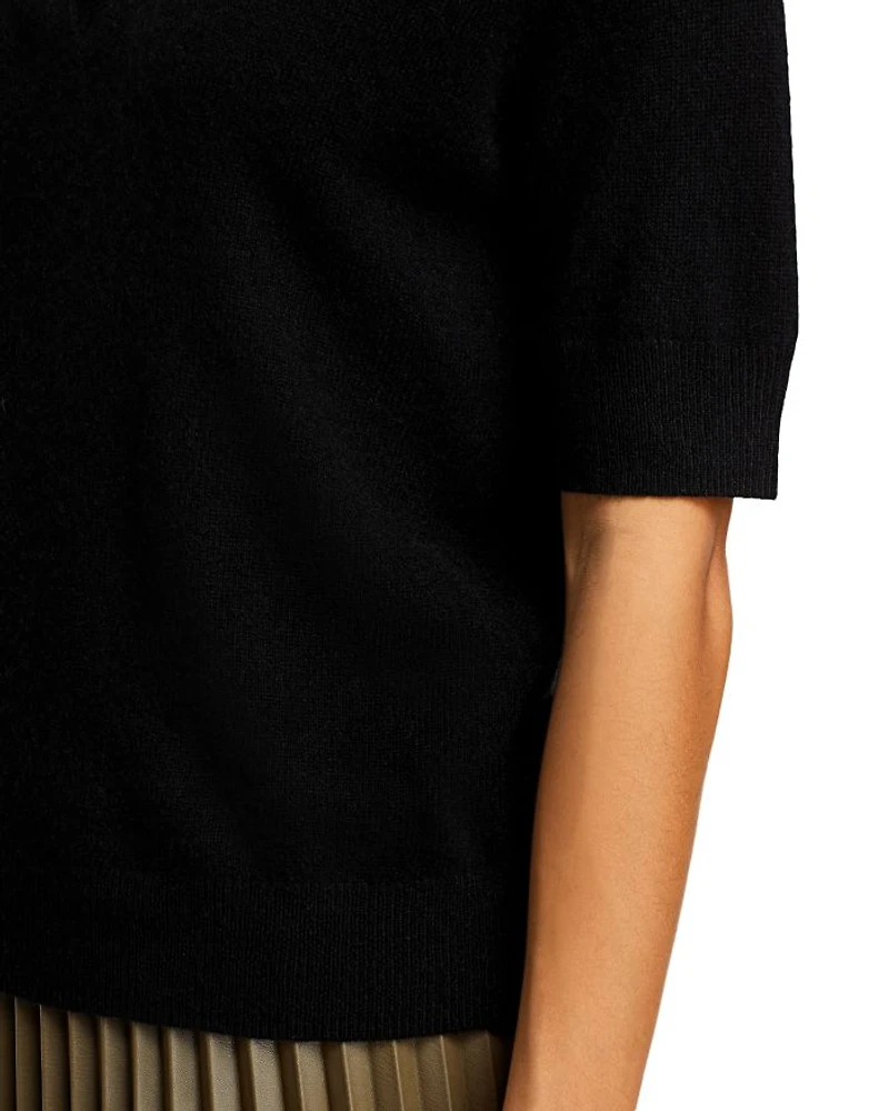 Short Sleeve Polo Sweater