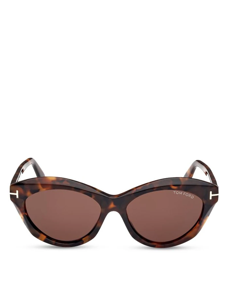 Toni Oval Sunglasses, 55mm