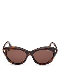 Toni Oval Sunglasses, 55mm