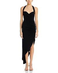 Cayla Asymmetric Halter Dress